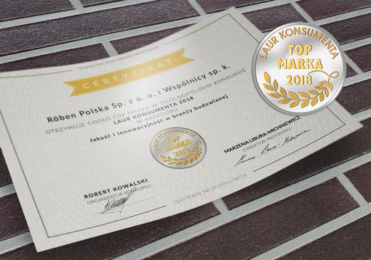 Марка Röben награждена „Лавром потребителя 2018”! Марка Röben награждена „Лавром потребителя 2018”!